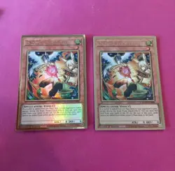 2x Yugioh Droll & Lock Bird MAGO-EN006 Gold Rare Alt Art 1st Ed  - Image 1