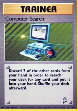 Pokemon Computer Search Card Trainer Base Set - Image 1