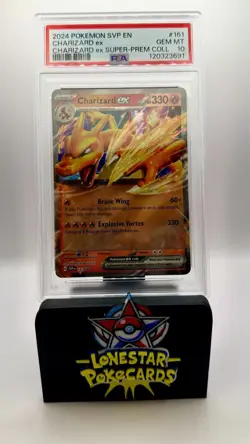 2024 POKEMON SVP EN-SV BLACK STAR PROMO #161 CHARIZARD EX PSA 10 #161 - Image 1
