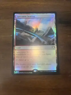 FOIL  SPECTATOR SEATING  COMMANDER LEGENDS  LAND   MTG MAGIC   NM / UNPLAYED - Image 2