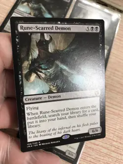 MTG 1X Rune-Scarred Demon Iconic Masters - PACK FRESH UNPLAYED - NM/mint - Image 7