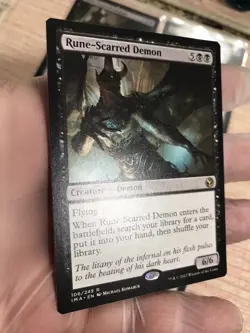 MTG 1X Rune-Scarred Demon Iconic Masters - PACK FRESH UNPLAYED - NM/mint - Image 9