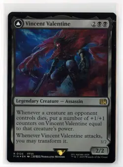 MtG FIN Vincent Valentine #125 FOIL - Image 1