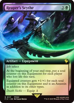 Reaper's Scythe Foil Extended Art Final Fantasy MTG NM - Image 2