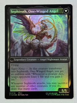 MTG FIN Final Fantasy Foil Sephiroth, Fabled Soldier / One-Winged Angel - Mythic - Image 4