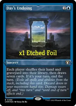 MTG Etched Foil Commander Masters CMM Day's Undoing MINT - Image 1