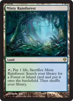 Misty Rainforest NM Zendikar MTG Magic the Gathering Land English Card - Image 1