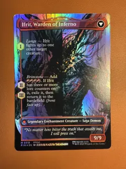 Clive, Ifrit's Dominant Borderless Foil Fin, Final Fantasy Near Mint Condition - Image 2