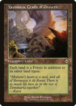 Yavimaya, Cradle of Growth (Retro Frame) (Foil Etched) -Foil Near Mint MTG - Image 1