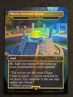 1x FOIL Master Emerald Shrine - Command Tower MTG SLD Sonic Secret Lair NM - Image 3
