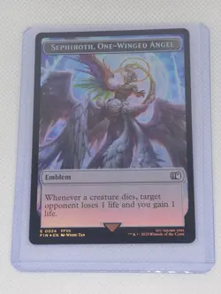 Emblem One-Winged Angel/Robot Warrior  Double Sided Token Final Fantast MTG FOIL - Image 6