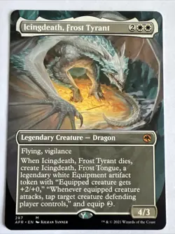 Icingdeath Frost Tyrant Borderless - AFR - Mtg Card #5B6 - Image 1