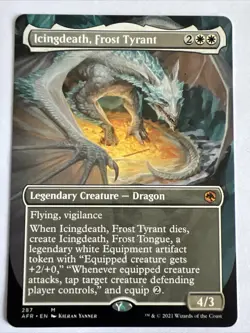Icingdeath Frost Tyrant Borderless - AFR - Mtg Card #5B6 - Image 3