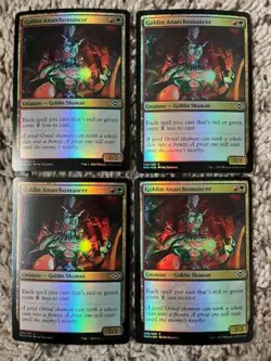 MTG- Goblin Anarchomancer x4 - Retro FOIL - Image 2
