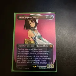Yuna, Hope of Spira #0404 FIN (Borderless FOIL) - Final Fantasy MTG - Image 1