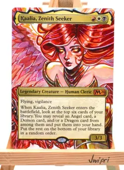 Kaalia, Zenith Seeker Alter MTG hand painted altered magic the gathering EDH - Image 1