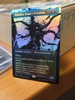 MTG Tekuthal, Inquiry Dominus (431/493) Phyrexia All Will Be One LP FOIL - Image 1