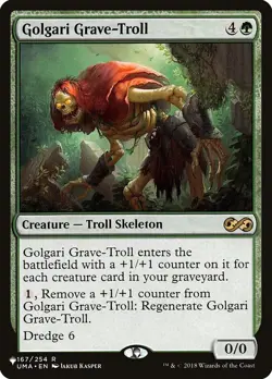 MTG Magic the Gathering Golgari Grave-Troll (UMA-167/2869) The List LP - Image 1