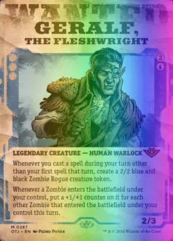 MTG Geralf, the Fleshwright (287/441) Outlaws of Thunder Junction LP FOIL - Image 1