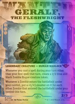 MTG Geralf, the Fleshwright (287/441) Outlaws of Thunder Junction LP FOIL - Image 2