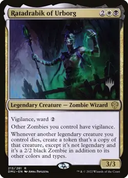 MTG Ratadrabik of Urborg (213p/160) Dominaria United Promos LP - Image 1