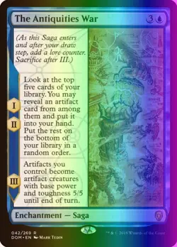 MTG Magic the Gathering The Antiquities War (42p/118) Dominaria Promos LP FOIL - Image 1