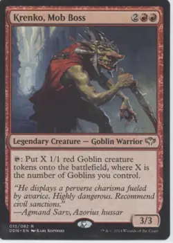 MTG Duel Decks: Speed vs. Cunning #15 Krenko, Mob Boss Lightly played tcg - Image 1
