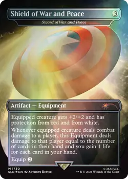 Magic The Gathering Secret Lair x Marvel's Captain America Rainbow Foil Edition - Image 3