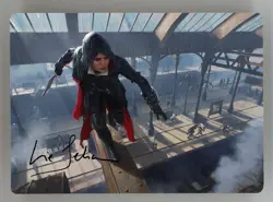 Evie Frye Art Card (Gold-Stamped Signature) - Art Series: Universes Beyond #1 - Image 3