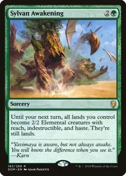 MTG Sylvan Awakening ** Dominaria ** English (LP) - Image 1