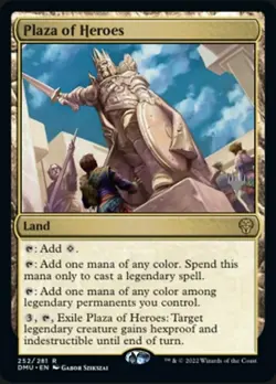 1 x Plaza of Heroes - Foil - Promo Pack - Dominaria United - Light Play - MTG - Image 1