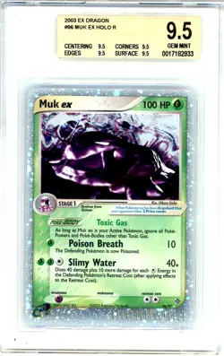 2003 Pokémon EX Dragon Muk ex Holo #96 BGS 9.5 GEM MINT - Image 1