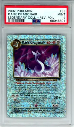 POKEMON Dark Dragonaire REVERSE HOLO FOIL LEGENDARY COLLECTION #38 PSA MINT 9 - Image 3