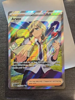 Arven 235/198 Full Art Pokemon Scarlet & Violet Base Ultra Rare Near Mint - Image 3