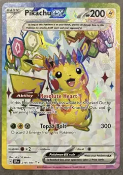 pokémon mystery pack Chase Pikachu EX 219/191 SSP, Charmander 168/165 10 Cards - Image 1