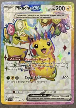 pokémon mystery pack Chase Pikachu EX 219/191 SSP, Charmander 168/165 10 Cards - Image 2