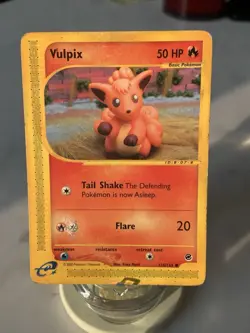 2002 Pokemon E-Card - Expedition Vulpix #136 Heavy Play - Image 1