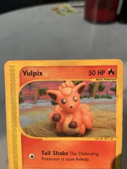2002 Pokemon E-Card - Expedition Vulpix #136 Heavy Play - Image 2