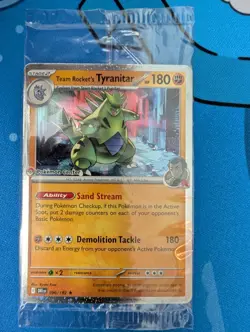 TEAM ROCKET'S TYRANITAR POKEMON CENTER STAMP - DESTINED RIVALS 096/182 - SEALED - Image 7