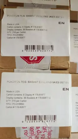 Pokemon Evolving Skies Sealed Booster Box Case First Print Factory New 6 booster - Image 3