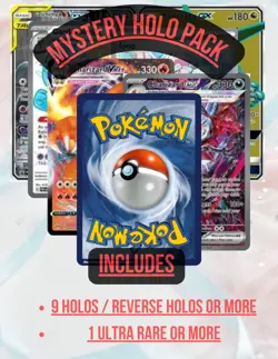 Pokémon Mystery Holo Booster Pack-Guaranteed Ultra Rare/Full Art-Choose your pak - Image 1