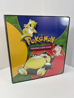 Vintage 1999 Pokemon Trading Card Game 3 Ring Binder Snorlax TCG! - Image 12