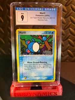 |  Pokemon Marill 2004 68/109 EX Team Rocket Returns Reverse Foil CGC 9 PSA 🔥 | - Image 1