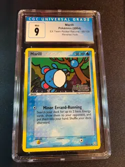 |  Pokemon Marill 2004 68/109 EX Team Rocket Returns Reverse Foil CGC 9 PSA 🔥 | - Image 6