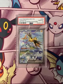 Pokemon Zapdos EX 202/165 Special Illustration Rare Scarlet & Violet 151 PSA 10 - Image 1