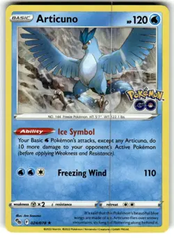 Articuno Pokemon GO 024/078 Near Mint NM Holo Rare - Image 3