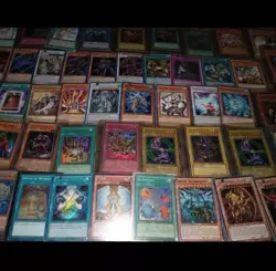 250 YUGIOH ASSORTED CARDS LOT WITH MULTIPLE HOLOS & RARES, etc. - Image 2