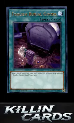 1st Edition Foolish Burial Goods MAGO-EN054 Rare Maximum Gold YuGiOh Card NM - Image 1