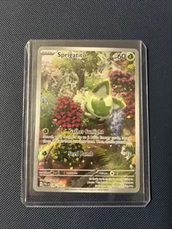 Sprigatito Paldea Evolved Full Art Holo Card 196/193 Rare Illustration - Image 1