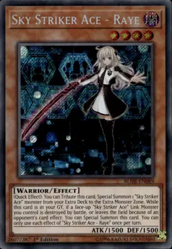 Sky Striker Ace - Raye 1st Ed Secret BLHR-EN089  Yu-Gi-Oh! - Image 3